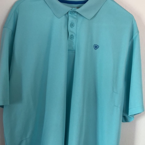 Men’s collar Ariat heat series short sleeve spring collar shirt - Picture 6 of 17